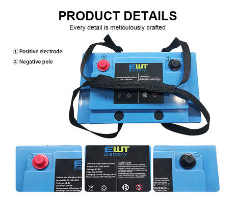 주문 12V 100Ah LiFePo4 Deep Cycle 배터리 팩과 내장된 BMS 온라인 제조