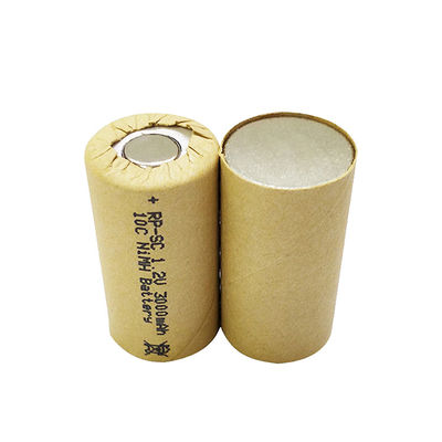 주문 니켈 10c 배터리 셀 하위 C SC3000mah 1.2 V Ni Mh 재충전 배터리 online manufacture