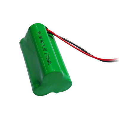 주문 3.6v 1700mAh 니켈 재충전 배터리 NiMH 재충전 AA online manufacture