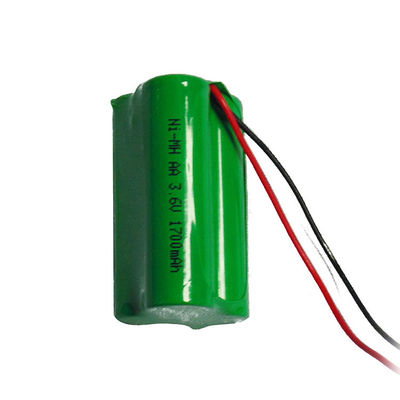 주문 1700mAh AA Nimh 재충전 배터리 팩 3.6V Nimh 배터리 온라인 제조