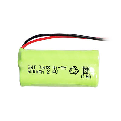 주문 사용자 지정 니켈 재충전 배터리 팩 2.4V 600mah Nimh Aaa 배터리 온라인 제조