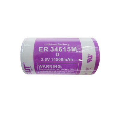 주문 100g 리?? 티오닐 염화물 배터리 ER34615M 3.6v AAA 배터리 CE online manufacture
