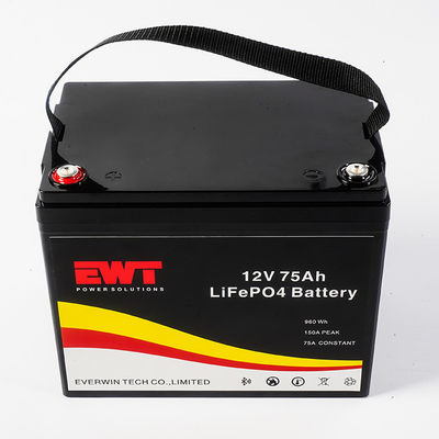 주문 충전된 12V 리?? 철화강 배터리 LFR 75AH 전기 오토바이 배터리 팩 online manufacture