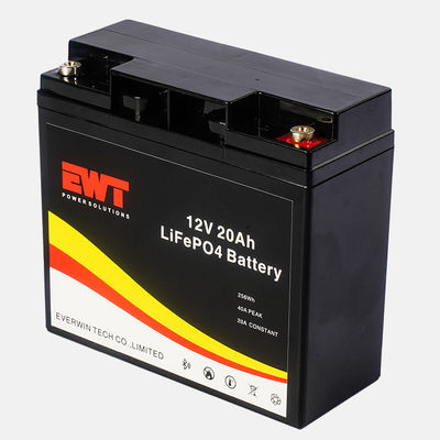 주문 긴 주기 수명 12V 20Ah 리?? 철화강 배터리 백업 전력 online manufacture