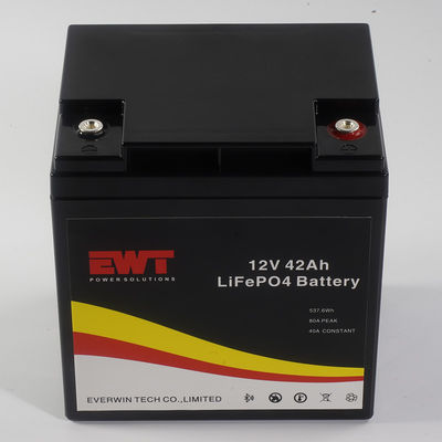 주문 가벼운 4.5kg 12V 42Ah 리?? 철화강 배터리 online manufacture