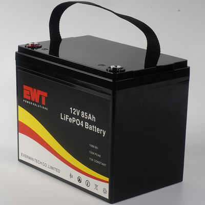 주문 EWT 공장 제조 Li-Fepo4 배터리 팩 12.8V 85Ah 주문 제작 OEM 온라인 제조