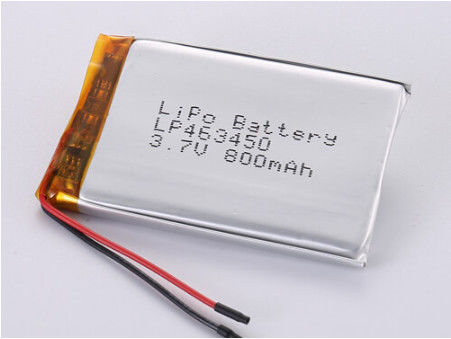 주문 LP463450 3.7V 800MAH Li-polymer Battery CE Certificates OEM ODM Supported Chemical Composition 온라인 제조