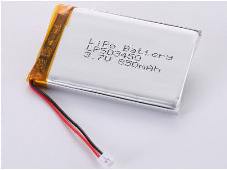 주문 LP503450 3.7V 850MAH Li-polymer Battery High Capacity for Power Users Oem Odm Supported CE Certificates 온라인 제조