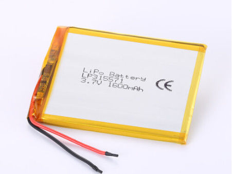 주문 LP315571 3.7V 1600mAh 리?? 이온 배터리 과부하 보호 및 긴 수명 온라인 제조