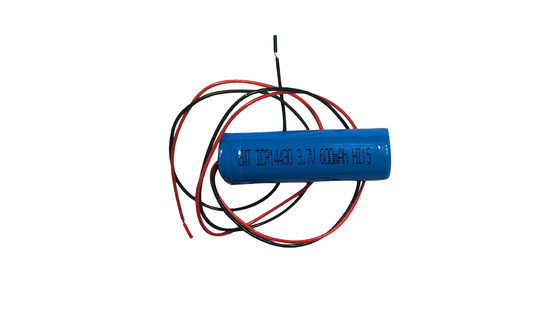 주문 리튬 인산철 배터리 팩 ICR14430 3.7V 600MAH 14.6V±0.2V 충전 전압 리튬 이온 배터리 팩 온라인 제조