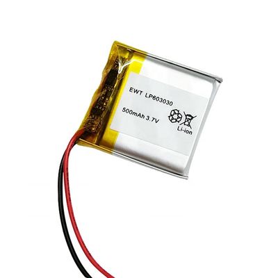맞춤형 리오온 폴리머 배터리 600mAh 3.7V 500mah 재충전 배터리