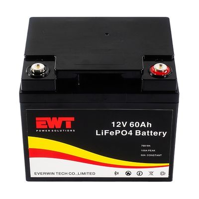 EWT 백업 에너지 시스템 LiFepo4 12v 60ah 배터리 팩