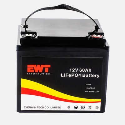 12V LFP 애노드 재료 리?? 철화강 배터리 IFR32700 12.8V 60Ah 전기 전력 시스템