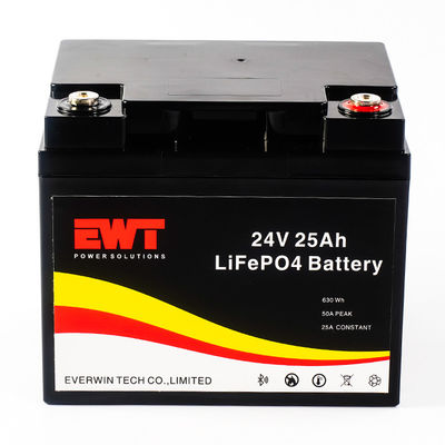 EWT IFR32700 24v 25ah 라이프포4 배터리 팩 12.8v 100000mah 깊은 사이클 리?? 이온 배터리