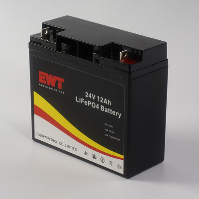 24V 12AH IFR26650 통신과 함께 배터리 팩 CANS 환경 안전 CE 인증 장수