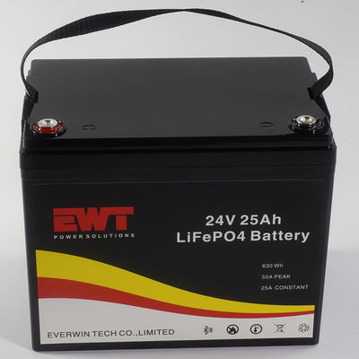 산업용용 LFP 애노드 소재와 내장 BMS를 탑재한 LiFePO4 24V 배터리