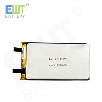 리?? 폴리머 배터리 LP545497 3.7V 3050mAh 과충전 보호 및 PCB 안전 기능