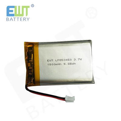 LP853450 3.7V 1500MAH 최대 충전 전류 1C의 리 폴리머 전력 전지