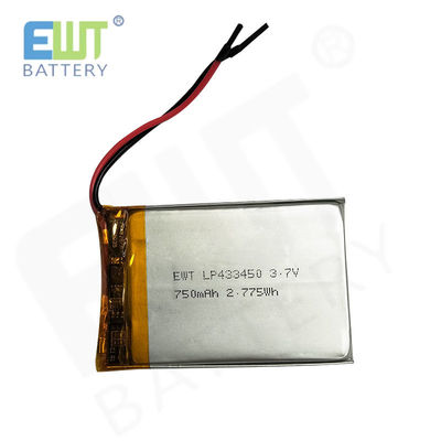 LP433450 3.7V 750mAh 리 폴리머 전원전지