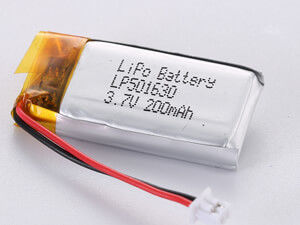 3.7V 200MAH 1S1P 리?? 폴리머 배터리 팩 조립 모델 12개월 보증 및 독성 물질 NO PCM 작은 크기