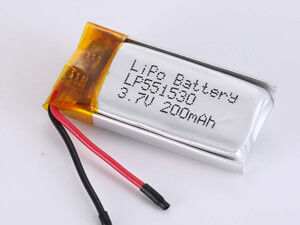 LP551530 200MAH 은 리?? 폴리머 배터리 500 주기로 산업 및 상업용 -20°C ~ 45°C