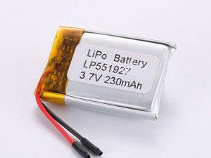 산업 및 상업용 3.7V 230MAH 500 사이클 단회전 보호 리?? 폴리머 재충전 배터리 LP551927