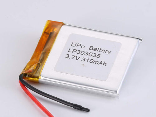 3.7V 충전 전압 LP303035 310MAH JST 배열 연결 장치 응용 용 리?? 폴리머 재충전 배터리