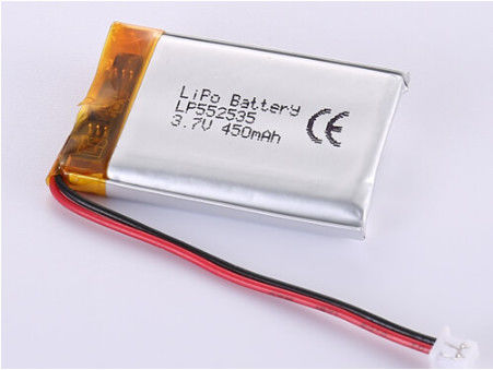 LP552535 3.7V 450MAH 저온 리?? 폴리머 배터리 ROHS 인증 및 산업용 용도로 적합