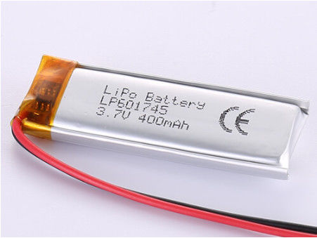 오래 지속되는 에너지 리?? 코발트 산화물 LP601745 3.7V 400MAH 배터리 12개월 보증