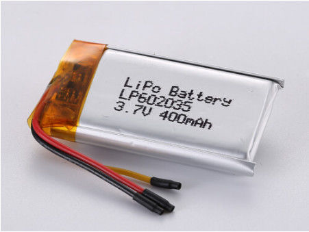 LP602035 3.7V 400MAH 낮은 온도 리포 배터리 리?? 코발트 산화물 은 엽 투명 PVC 샘플