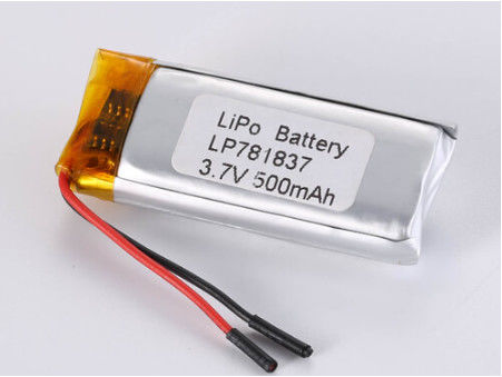 고객 요구 사항 3.7V 500mah 리포 배터리 팩과 고 용량 및 셀 리?? 폴리머 배터리 애노드 물질 기타