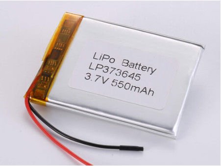 높은 용량 3.7V 550mah 1C 방출 전류 전자 제품용 리?? 폴리머 배터리