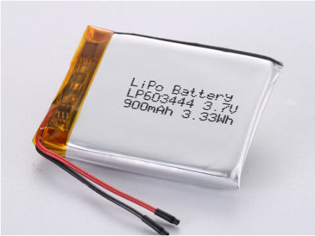 LP603444 3.7V 900MAH 리온 이온 배터리 제조업체 동전 크기 리?? 폴리머 배터리 A 등급 충전 장치