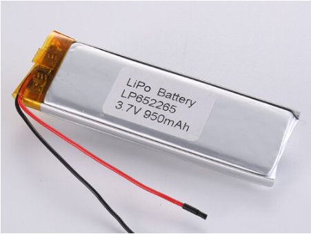 LP652265 3.7V 950MHA 리온 이온 배터리 제조업체 EWT의 국가 시장에 대 한 다른 애노드 재료 고 용량 리포 팩