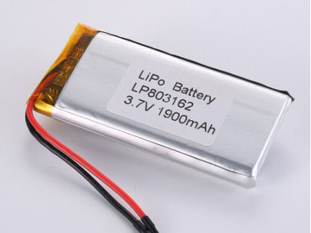 LP803162 3.7V 1900mAh 리온 이온 배터리 제조업체