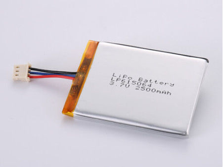 2500MAH 리온 배터리 제조업체, LP615064 고객 요구에 3.7V 리포 배터리