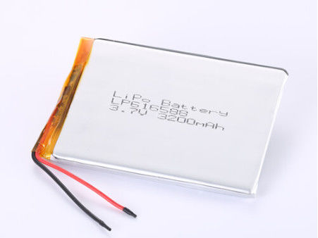 LP616588 3.7V 3200MAH 리온 이온 배터리 제조업자 커트 서킷 보호로 구성된 커넥터 타입의 리?? 폴리머 배터리