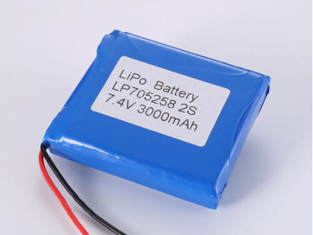 내구성 있는 LP705258 7.4V 3000MAH 리?? 폴리머 배터리