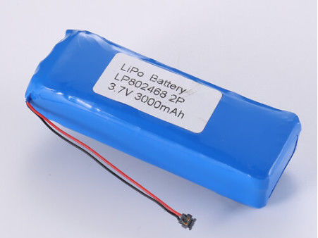 LP802468 3.7V 3000MAH 에너지 저장용 리?? 폴리머 배터리 과충전 보호 JST/자격화
