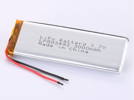 LP803493 3.7V 3000MAH 리?? 이온 배터리 제조업체 JST/대화 연결 장치 유형