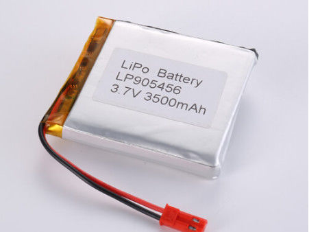LP905456 3.7V 3500MAH 리온 이온 배터리 안전 기능과 함께 높은 용량 리포 팩 단회로 보호