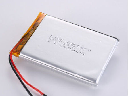 LP755070 3.7V 3000MAH 리?? 폴리머 배터리 제조업체 CC/CV 충전 방법 및 JST/개 맞춤식 커넥터 유형