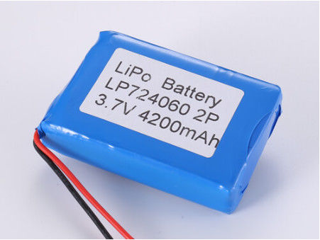 LP724060 3.7V 4200MAH 1C 배열 전류 내 산업용 리온 이온 배터리