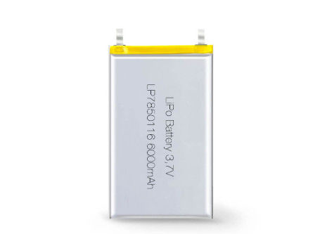 지원 OEM ODM 리?? 폴리머 배터리 다른 안오드 재료 LP7850116 6000mAh 3.7V 리온 이온 배터리 제조업체