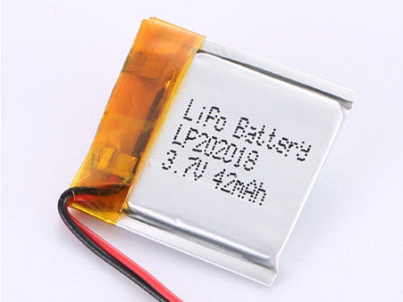 PCB 보호 및 재충전 가능한 디자인 LP202018 3.7V 42MAH