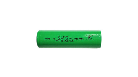 NI-MH AA 1.2V 2000MAH 네 ODM 니켈 금속 하이드 배터리 월 10% 자발 배열 속도 및 BMS